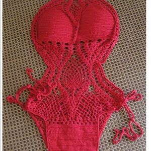 💖Monokini rochet Knit Bikini Swimwear